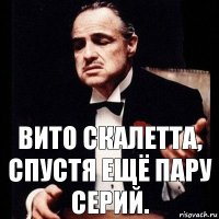 Вито Скалетта, спустя ещё пару серий.