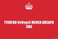 Туулган күнүңүз менен Айсара эже