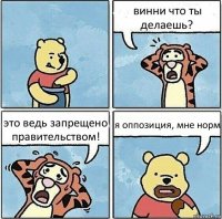 винни что ты делаешь? это ведь запрещено правительством! я оппозиция, мне норм