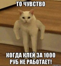 то чувство когда клей за 1000 руб не работает!