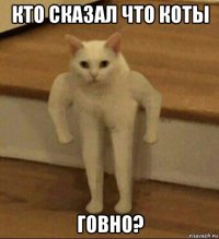 кто сказал что коты говно?