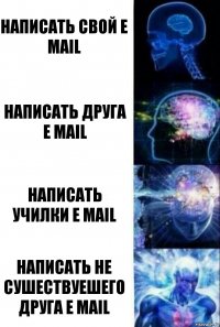 написать свой e mail написать друга e mail написать училки e mail написать не сушествуешего друга e mail