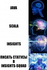 java scala insights писать статусы в insights-squad