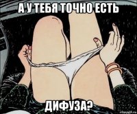 а у тебя точно есть дифуза?