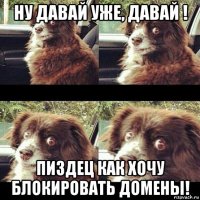 ну давай уже, давай ! пиздец как хочу блокировать домены!