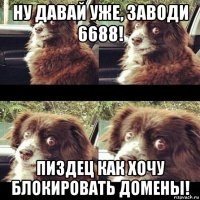 ну давай уже, заводи 6688! пиздец как хочу блокировать домены!