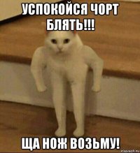 успокойся чорт блять!!! ща нож возьму!