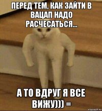 перед тем, как зайти в вацап надо расчесаться... а то вдруг я все вижу))) =