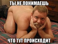 ты не понимаешь что тут происходит