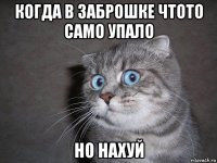 когда в заброшке чтото само упало но нахуй