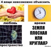 земля плоская или круглая?