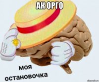 ак орго 