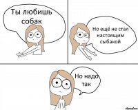 Ты любишь собак Но ещё не стал настоящим сыбакой Но надо так