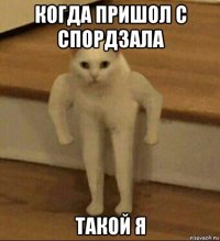 когда пришол с спордзала такой я