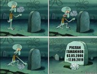 Руслан Гамаюнов 03.05.2006 - 17.09.2019