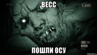 весс пошли осу