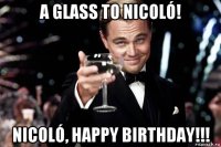 a glass to nicoló! nicoló, happy birthday!!!