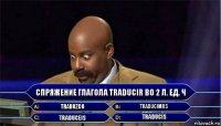 Спряжение глагола traducir во 2 л. ед. ч traduzco traducimos traduceis traducís