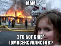 мам это бог сжёг гомосексуалистов?