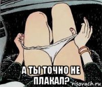  а ты точно не плакал?