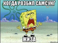 когда розбил самсунг жиза