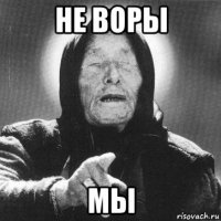 не воры мы