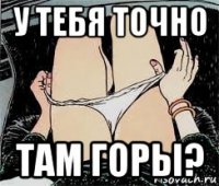 у тебя точно там горы?