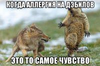 когда аллергия на дэбилов это то самое чувство