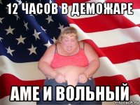 12 часов в деможаре ame и вольный