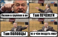 Лазаю в группах в вк Там ПЕЧЕНЕГИ Там ПОЛОВЦЫ НЕ О ЧЁМ ПИЗДЕТЬ УЖЕ?