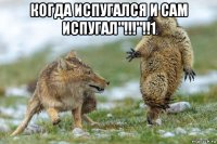 когда испугался и сам испугал"!!!"!!1 