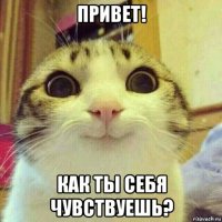 привет! как ты себя чувствуешь?