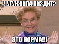 чугунжила пиздит? это норма!!!