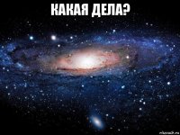 какая дела? 