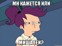 мн кажется или миша гей?