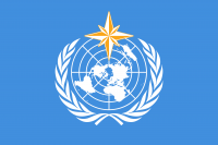 Создать мем Флаг Всемирной метеорологической организации