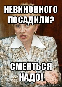 невиновного посадили? смеяться надо!, Мем Судья Егорова