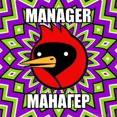 manager манагер, Мем Омская птица