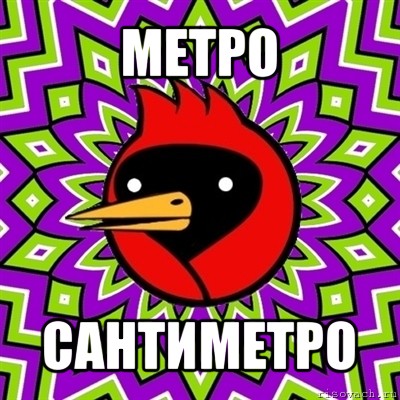 метро сантиметро, Мем Омская птица