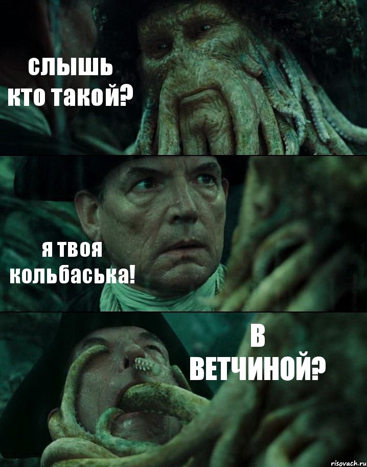 слышь кто такой? я твоя кольбаська! В ВЕТЧИНОЙ?, Комикс Пираты Карибского моря