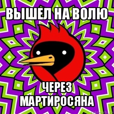 вышел на волю через мартиросяна