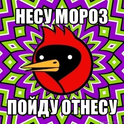 несу мороз пойду отнесу, Мем Омская птица