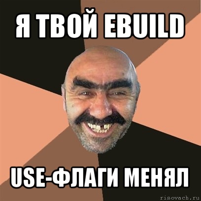 я твой ebuild use-флаги менял, Мем Я твой дом труба шатал