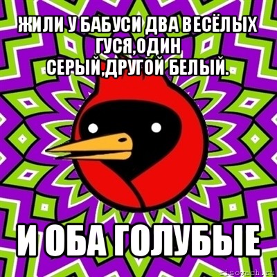 Жили у бабуси 2. Жили у бабуси два веселых. Жили у бабуси два веселых гуся один серый другой белый оба голубые. Жили у бабуси два веселых гуся Мем. Жили у бабуси 2 веселых гуся 1 серый другой.