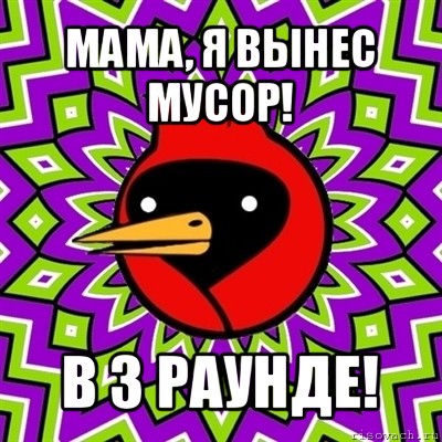 мама, я вынес мусор! в 3 раунде!, Мем Омская птица