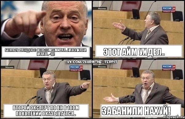 Бегал 20 раундов с кольтом! Умирал.. Накопил на калаш.. -10! Этот айм уидел.. Второй эксперт по вх в 10ом поколении оказывается.. ЗАБАНИЛИ НАХУЙ!, Комикс Жириновский