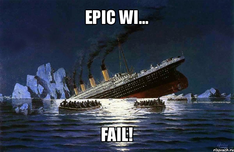 epic wi... fail!, Мем Титаник