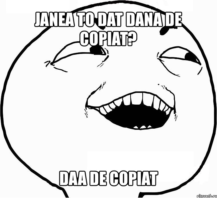 janea to dat dana de copiat? daa de copiat, Мем Дааа