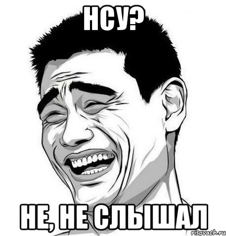 нсу? не, не слышал, Мем Яо Мин