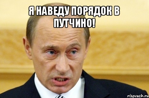 я наведу порядок в путчино! , Мем путин